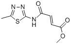 CAS 登录号:81542-43-0, 4-((5-甲基-1,3,4-噻二唑-2-基)氨基)-4-氧代-2-丁烯酸甲酯