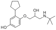 CAS 登录号：81542-82-7， 3-环戊基-4-[(2S)-3-[叔丁基氨基]-2-羟基丙氧基]-苯酚