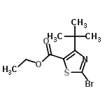CAS 登录号：81569-31-5， 乙基2-溴-4-(2-甲基-2-丙基)-1,3-噻唑-5-羧酸酯