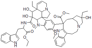 CAS#: 81571-34-8, Ethyl N-(O-4-deacetyl-vinblastin-23-oyl)-L-tryptophanate