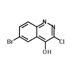 CAS#: 817209-40-8, 6-Bromo-3-chloro-4-cinnolinol