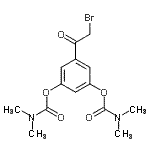 CAS 登录号：81732-49-2， 5-(溴乙酰基)-1,3-亚苯基二(二甲基氨基甲酸酯)