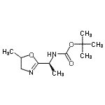 CAS#: 819075-35-9, 2-Methyl-2-propanyl [(1S)-1-(5-methyl-4,5-dihydro-1,3-oxazol-2-yl)ethyl]carbamate