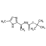CAS#: 819075-42-8, 2-Methyl-2-propanyl [(1S)-1-(4-methyl-1H-imidazol-2-yl)ethyl]carbamate