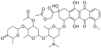 CAS#: 81975-88-4, [2-[4-[5-[4-Acetyloxy-6-Methyl-5-(6-Methyl-5-Oxo-Oxan-2-Yl)Oxy-Oxan-2- Yl]Oxy-4-Dimethylamino-6-Methyl-Oxan-2-Yl]Oxy-2,5,12-Trihydroxy-7-Methoxy-6,11-Dioxo-3,4-Dihydro-1H-Tetracen-2-Yl]-2-Oxo-Ethyl] Acetate