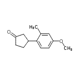 CAS#: 819849-77-9, 3-(4-Methoxy-2-methylphenyl)cyclopentanone