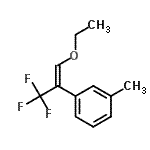 CAS#: 819866-06-3, 1-[(1E)-1-Ethoxy-3,3,3-trifluoro-1-propen-2-yl]-3-methylbenzene