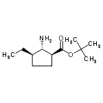 CAS#: 820236-57-5, 2-Methyl-2-propanyl (1S,2S,3R)-2-amino-3-ethylcyclopentanecarboxylate