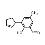 CAS#: 821005-51-0, 3-(2-Cyclopenten-1-yl)-2-hydroxy-5-methylbenzaldehyde