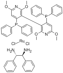 CAS#: 821793-36-6, Dichloro[(S)-(-)-2,2',6,6'-Tetramethoxy-4,4'-Bis(Diphenylphosphino)-3,3'-Bipyridine][(1S,2S)-(-)-1,2-Diphenylethylenediamine]Ruthenium