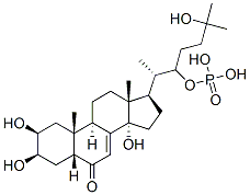 CAS#: 82183-62-8, [(2S,3R)-6-Hydroxy-6-Methyl-2-[(2S,3R,5R,9R,10R,13R,17R)-2,3,14-Trihydroxy-10,13-Dimethyl-6-Oxo-2,3,4,5,9,11,12,15,16,17-Decahydro-1H-Cyclopenta[a]Phenanthren-17-Yl]Heptan-3-Yl]Oxyphosphonic Acid