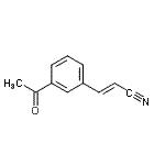 CAS 登录号：82344-58-9， (2E)-3-(3-乙酰基苯基)丙烯腈