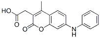 CAS 登录号:82412-16-6, 7-苯胺基-4-甲基香豆素-3-乙酸