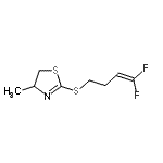 CAS#: 824391-25-5, 2-[(4,4-Difluoro-3-buten-1-yl)sulfanyl]-4-methyl-4,5-dihydro-1,3-thiazole