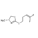 CAS#: 824391-26-6, (4R)-2-[(4,4-Difluoro-3-buten-1-yl)sulfanyl]-4-methyl-4,5-dihydro-1,3-thiazole