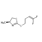 CAS#: 824391-27-7, (4S)-2-[(4,4-Difluoro-3-buten-1-yl)sulfanyl]-4-methyl-4,5-dihydro-1,3-thiazole