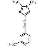 CAS#: 824431-72-3, 4-[(1,2-Dimethyl-1H-imidazol-4-yl)ethynyl]-2-methylpyridine