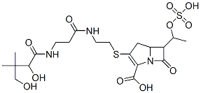 CAS#: 82475-09-0, 3-[2-[3-[(2,4-Dihydroxy-3,3-Dimethyl-Butanoyl)Amino]Propanoylamino]Ethylsulfanyl]-7-Oxo-6-(1-Sulfooxyethyl)-1-Azabicyclo[3.2.0]Hept-2-Ene-2-Carboxylic Acid