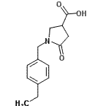 CAS#: 824981-40-0, 1-(4-Ethylbenzyl)-5-oxo-3-pyrrolidinecarboxylic acid