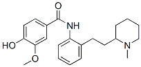 CAS#: 82522-70-1, 4-Hydroxy-3-Methoxy-N-[2-[2-(1-Methyl-2-Piperidyl)Ethyl]Phenyl]Benzamide