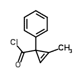 CAS#: 82555-55-3, 2-Methyl-1-phenyl-2-cyclopropene-1-carbonyl chloride