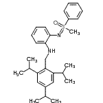 CAS#: 825612-43-9, 2-{[Methyl(oxido)phenyl-lambda<sup>6</sup>-sulfanylidene]amino}-N-(2,4,6-triisopropylbenzyl)aniline