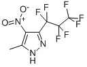 CAS 登录号：82633-69-0， 3-七氟丙基-5-甲基-4-硝基吡唑