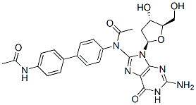 CAS#: 82682-90-4, 8-(Acetyl(4'-(Acetylamino)(1,1'-Biphenyl)-4-Yl)Amino)-2'-Deoxy-Guanosine