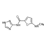 CAS#: 826991-26-8, 5-(Methylamino)-N-(1H-1,2,4-triazol-3-yl)-2-furamide