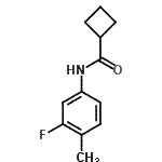 CAS#: 826999-57-9, N-(3-Fluoro-4-methylphenyl)cyclobutanecarboxamide