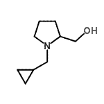 CAS#: 827034-60-6, [1-(Cyclopropylmethyl)-2-pyrrolidinyl]methanol