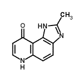 CAS 登录号：82723-48-6， 2-甲基-1,6-二氢-9H-咪唑并[4,5-f]喹啉-9-酮