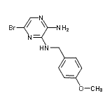 CAS#: 827602-53-9, 5-Bromo-N<sup>3</sup>-(4-methoxybenzyl)-2,3-pyrazinediamine