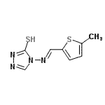 CAS#: 828275-06-5, 4-{(E)-[(5-Methyl-2-thienyl)methylene]amino}-2,4-dihydro-3H-1,2,4-triazole-3-thione