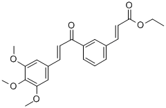 CAS 登录号:82885-70-9, (E,E)-3-(3-(1-氧代-3-(3,4,5-三甲氧基苯基)-2-丙烯基)苯基)-2-丙烯酸乙酯