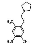 CAS#: 828911-68-8, 2,5-Dimethyl-4-[2-(1-pyrrolidinyl)ethyl]aniline