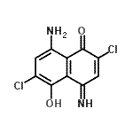 CAS#: 828934-33-4, 8-Amino-2,6-dichloro-5-hydroxy-4-imino-1(4H)-naphthalenone