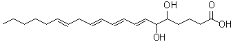 CAS 登录号：82948-88-7， (7E,9E,11E,14E)-5,6-二羟基-7,9,11,14-二十碳四烯酸