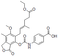 CAS#: 82970-82-9, Ethyl O-(N-(4-Carboxyphenyl)Carbamoyl)Mycophenolate