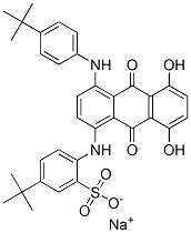 CAS#: 83006-68-2, Sodium 5-(Tert-Butyl)-2-[[4-[[4-(Tert-Butyl)Phenyl]Amino]-9,10-Dihydro-5,8-Dihydroxy-9,10-Dioxoanthracen-1-Yl]Amino]Benzenesulphonate