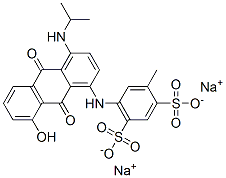 CAS#: 83006-70-6, Disodium 5-[[9,10-Dihydro-8-Hydroxy-4-[(1-Methylethyl)Amino]-9,10-Dioxo-1-Anthryl]Amino]Toluene-2,4-Disulphonate