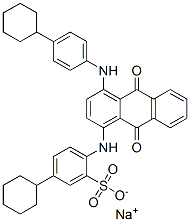 CAS#: 83027-35-4, Sodium 5-Cyclohexyl-2-[[4-[(4-Cyclohexylphenyl)Amino]-9,10-Dihydro-9,10-Dioxo-1-Anthryl]Amino]Benzenesulphonate