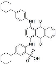 CAS#: 83027-36-5, 5-Cyclohexyl-2-[[4-[(4-Cyclohexylphenyl)Amino]-9,10-Dihydro-9,10-Dioxo-1-Anthracenyl]Amino]-Benzenesulfonic Acid
