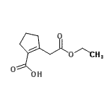 CAS#: 830320-00-8, 2-(2-Ethoxy-2-oxoethyl)-1-cyclopentene-1-carboxylic acid