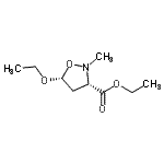 CAS#: 83095-76-5, Ethyl (3S,5R)-5-ethoxy-2-methyl-1,2-oxazolidine-3-carboxylate