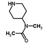 CAS#: 83180-55-6, N-Methyl-N-(4-piperidinyl)acetamide
