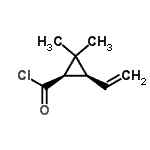 CAS#: 83190-38-9, (1R,3S)-2,2-Dimethyl-3-vinylcyclopropanecarbonyl chloride