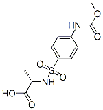 CAS 登录号：83192-69-2， (2S)-2-[[4-(甲氧羰基氨基)苯基]磺酰基氨基]丙酸