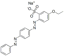 CAS 登录号：83221-42-5， 5-乙氧基-2-[[4-(苯基偶氮)苯基]偶氮]苯磺酸钠