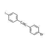 CAS#: 832744-33-9, 1-Bromo-4-[(4-iodophenyl)ethynyl]benzene